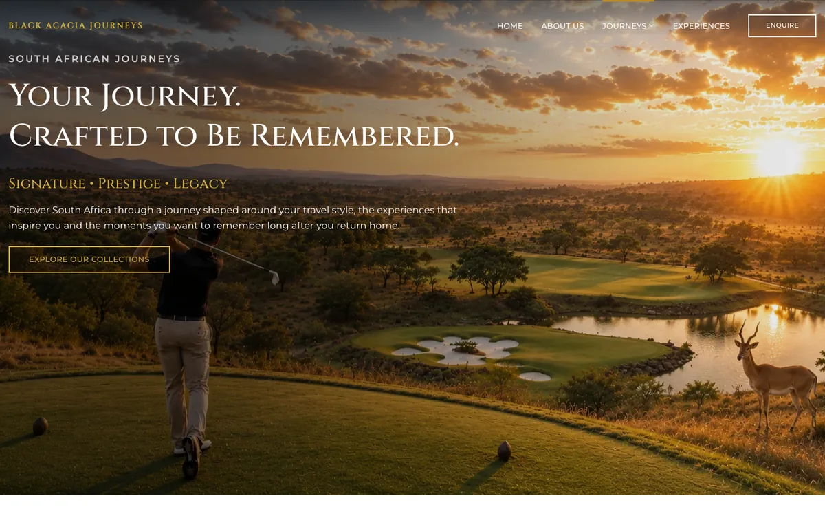 Black Acacia Journeys journeys page
