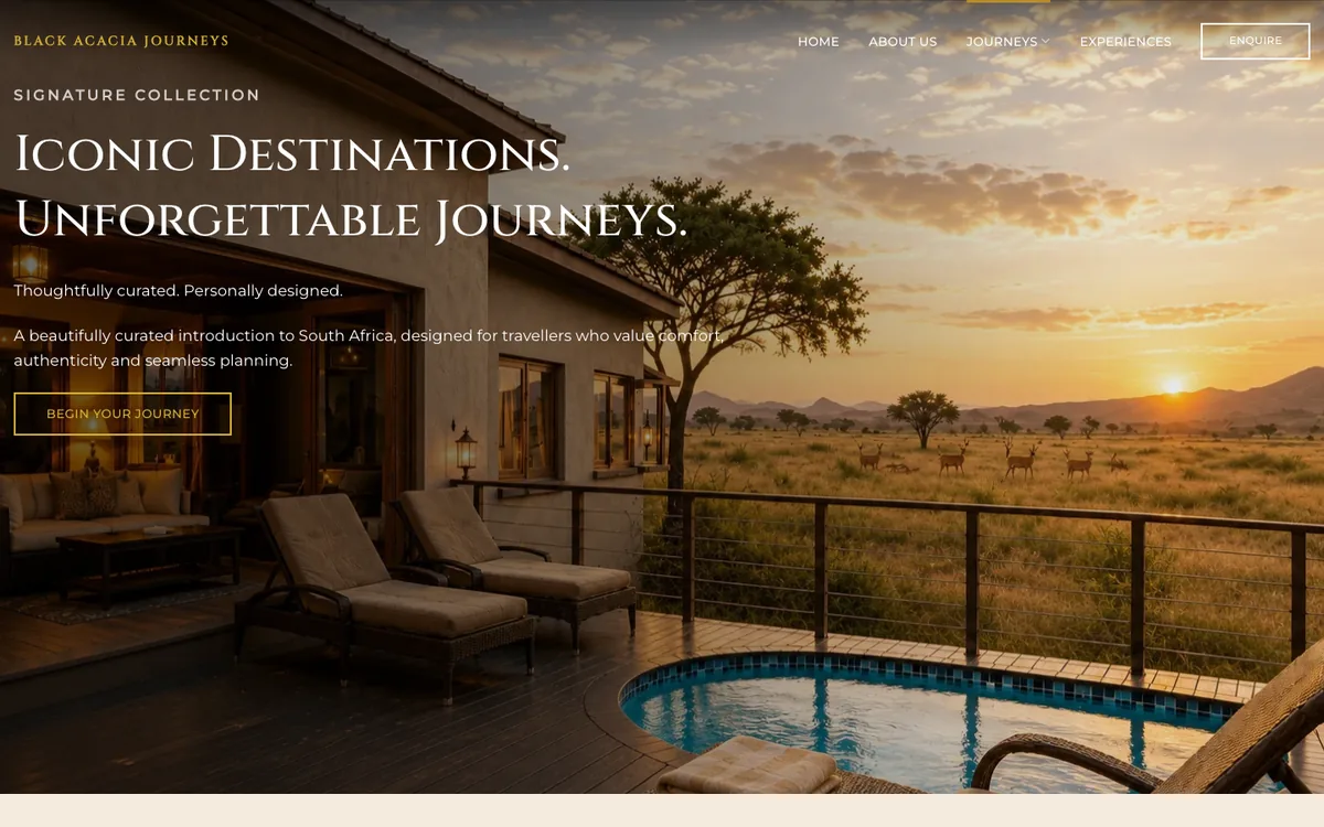 Black Acacia Journeys Signature collection