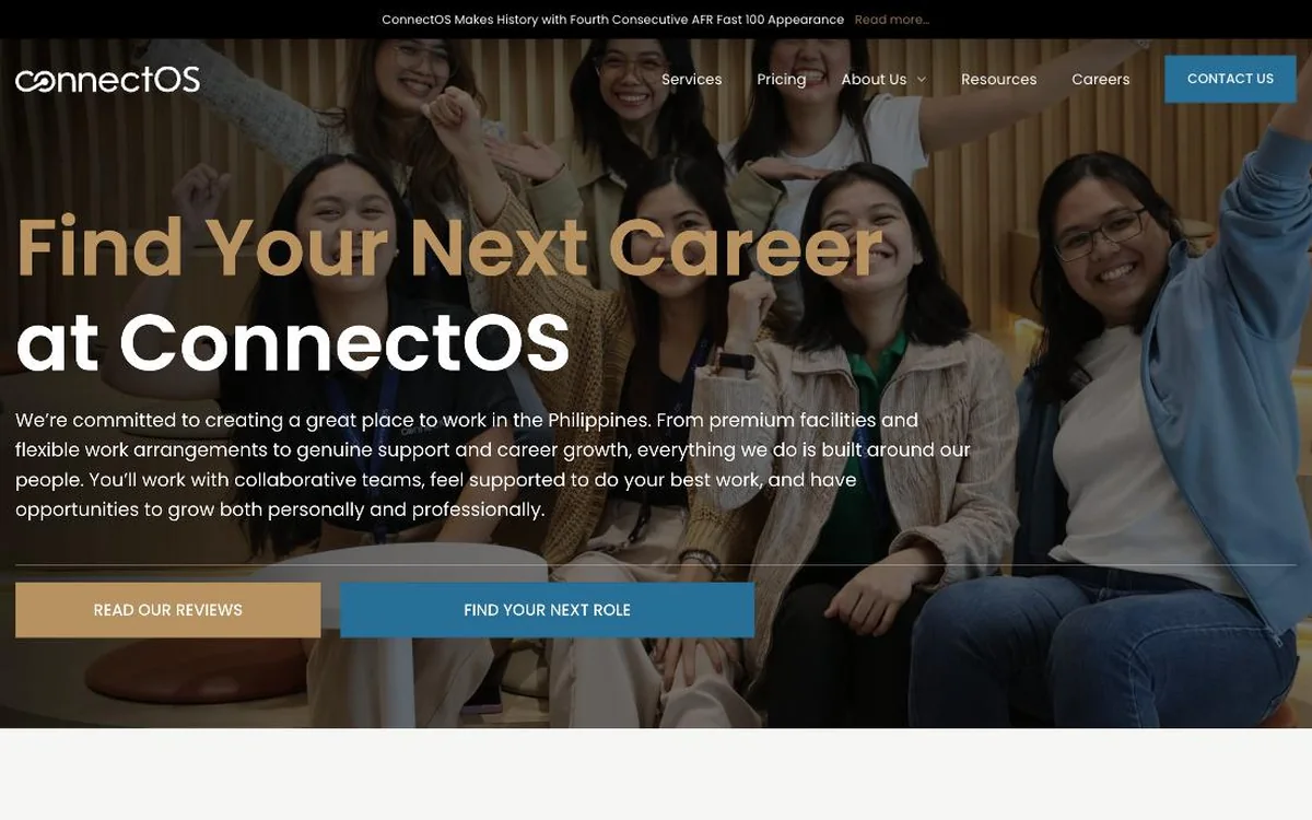 ConnectOS careers page