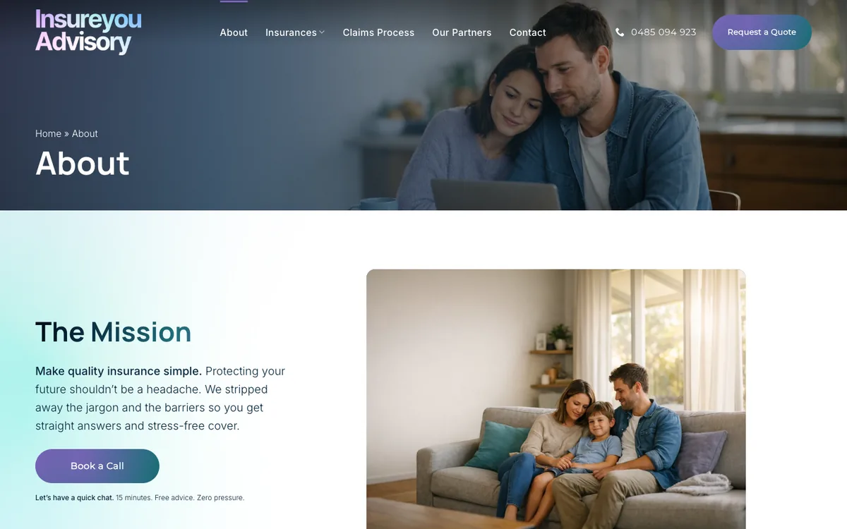 InsureYou Advisory about page