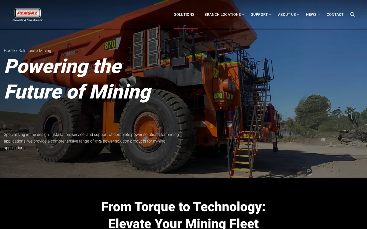 Penske Mining page